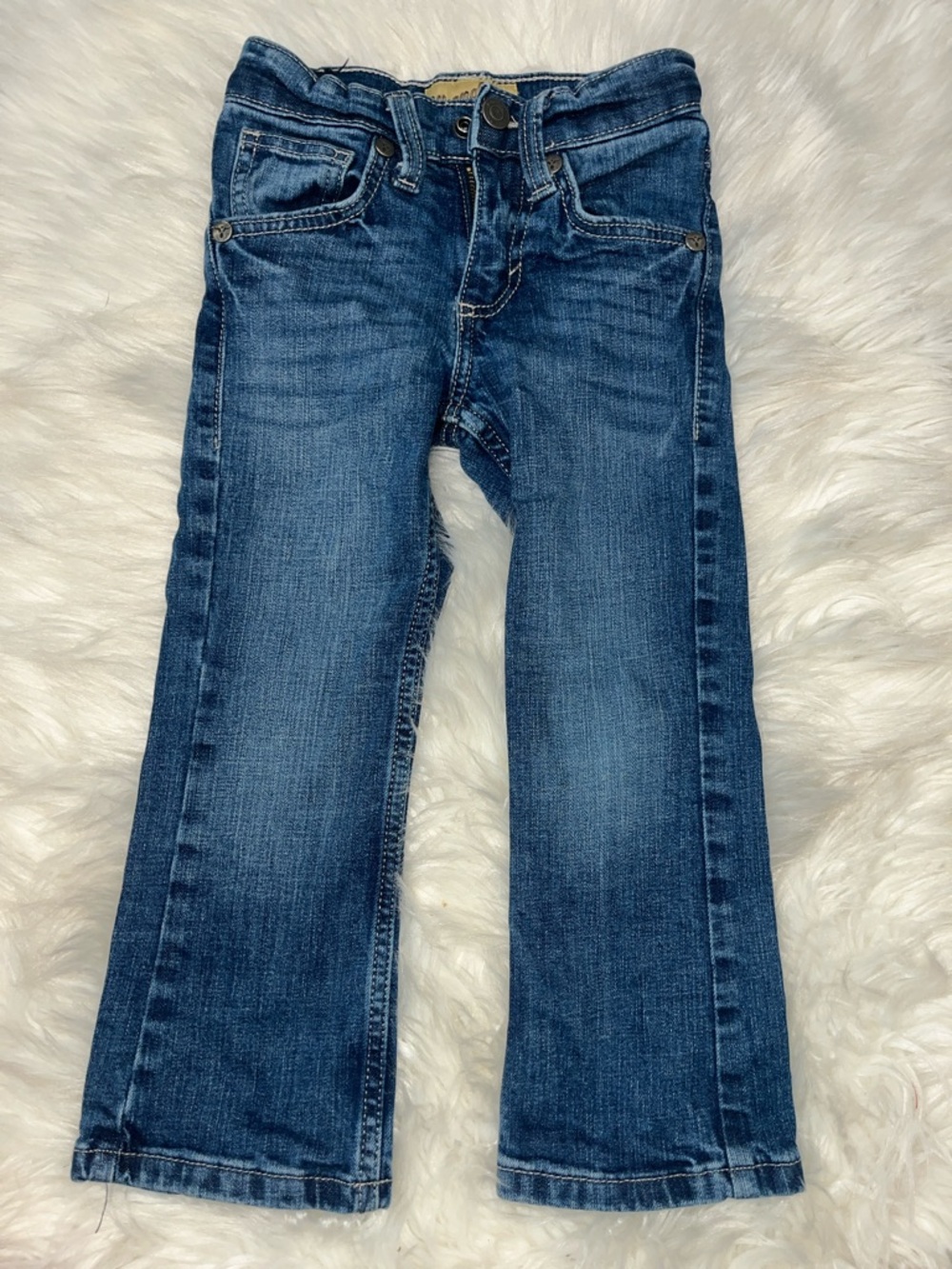 Wrangler Boys Blue Straight-Leg Jeans